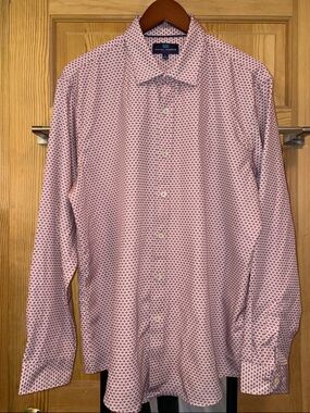 Western Inspired  long sleeve Button Up Mauve Sz L